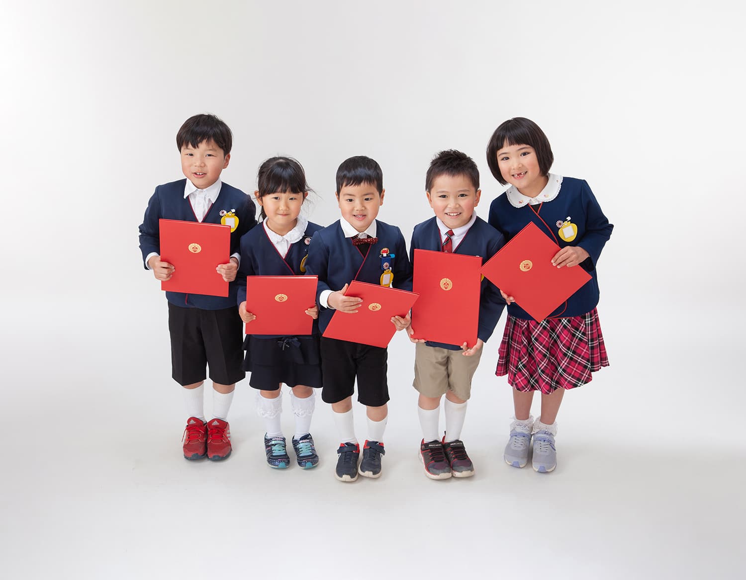 卒園記念の子供たち